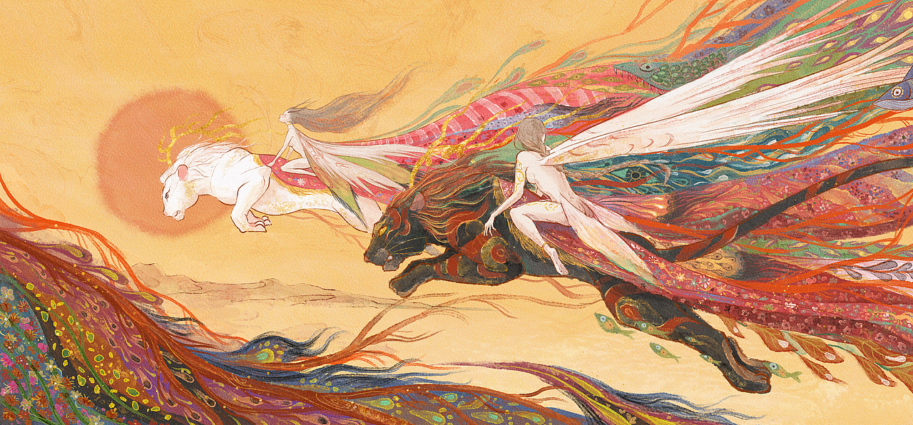 插画《天净沙》（图ZMjA2MjMzNzIw） - 商业插画 - 站酷设计师也斋原创素材 - 站酷ZCOOL