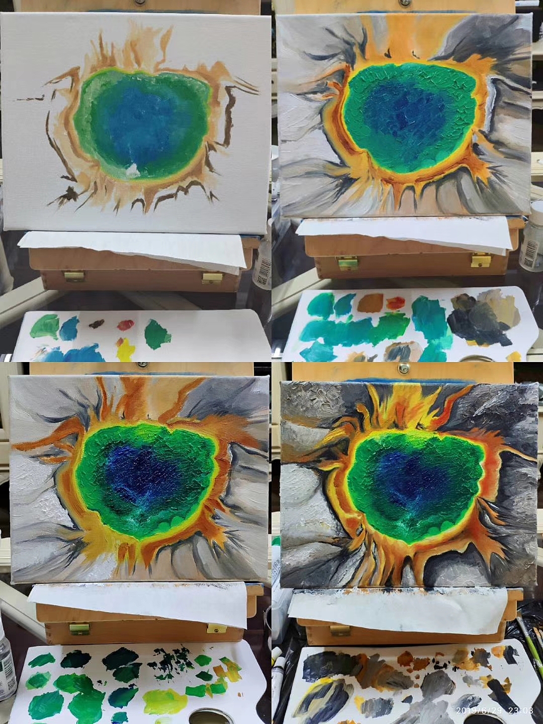 油画X大棱镜湖（图ZMjU1MzA1MDQ4） - 绘画 - 站酷设计师SaBeL13原创素材 - 站酷ZCOOL