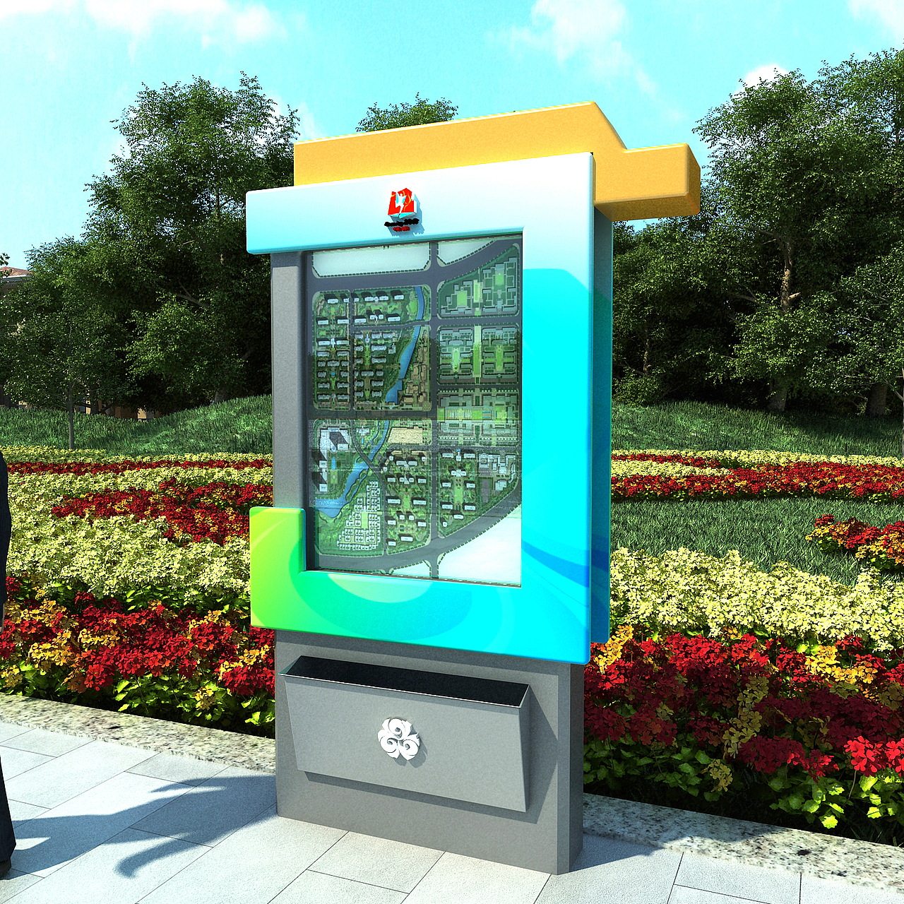 全运村标识导视设计（四）导视看板 灯箱设计（图ZOTYzMzM2MA==） - 商业空间设计 - 站酷设计师锐拓客原创素材 - 站酷ZCOOL