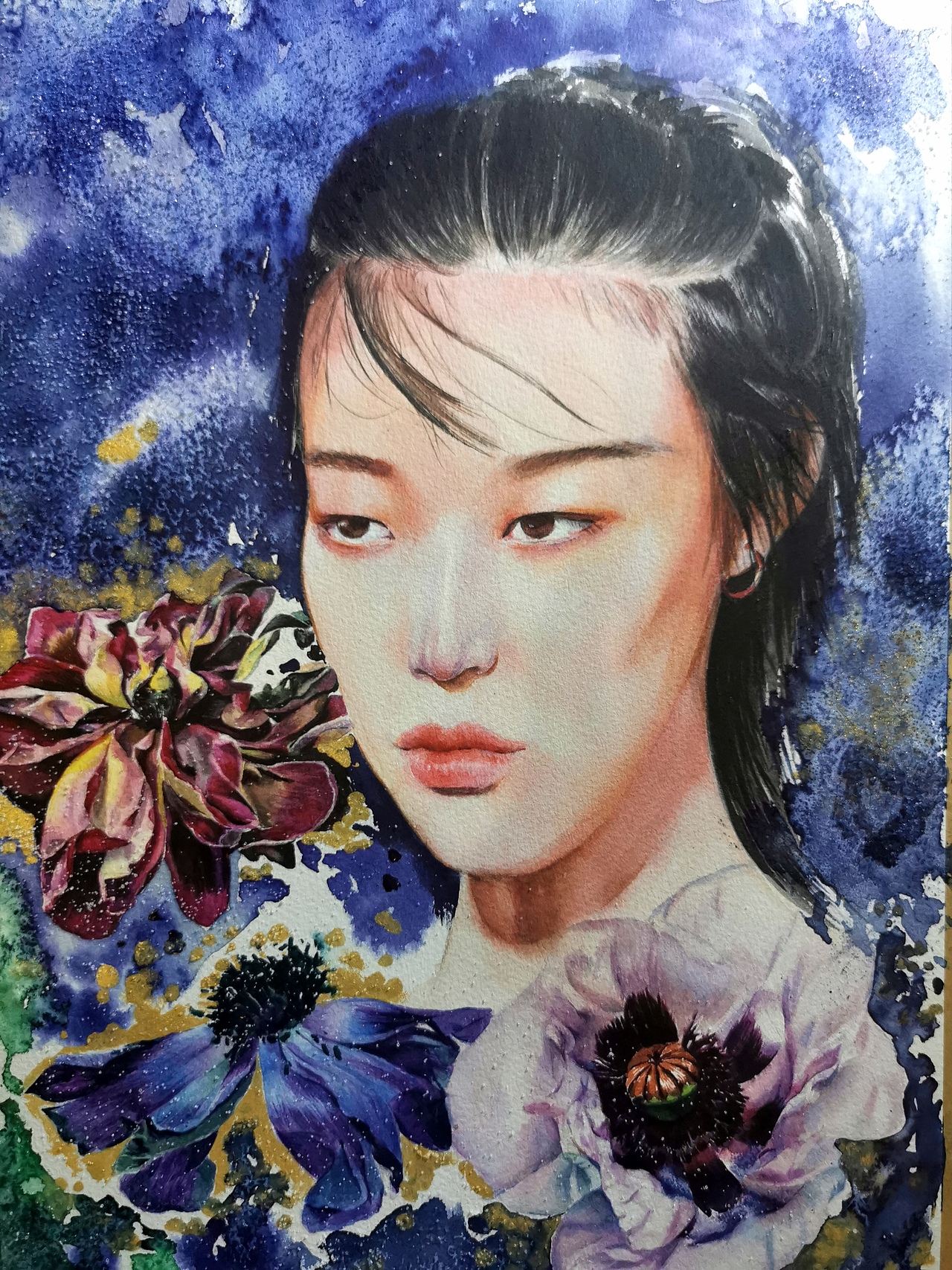 水彩肖像（图ZMjg0NTgyODY0） - 艺术插画 - 站酷设计师流浪汉的可爱原创素材 - 站酷ZCOOL