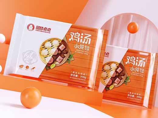 万正食品“甜舔点点”冷冻食品包装设计-塑料袋软包装