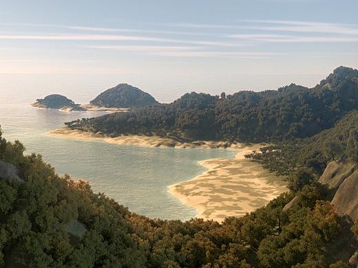 海岸（个人主页-ZNDY5MDQ2MzY=） - 场景 - 站酷设计师Cg_Ryan原创素材 - 站酷ZCOOL