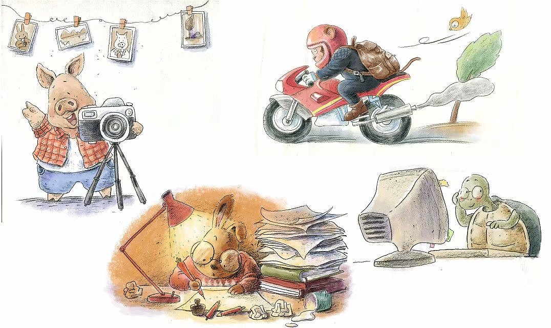 儿童插画、绘本