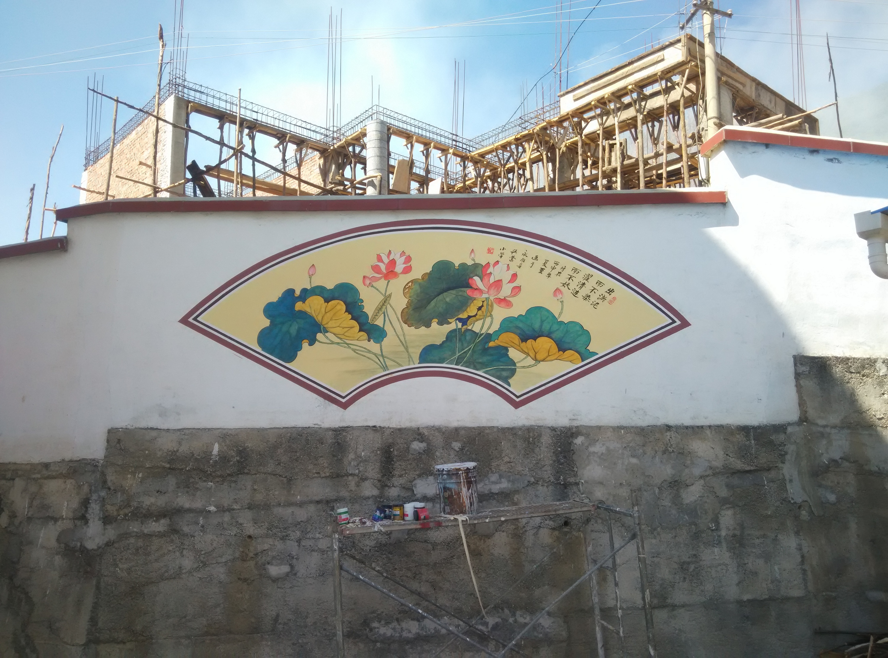 云南校园文化彩绘 云南校园文化建设墙体彩绘壁画 校园文化墙画手绘