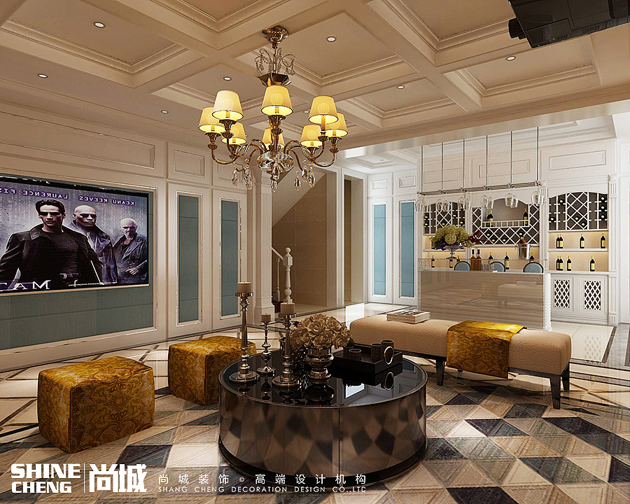 泰安鲁商别墅欧式240㎡风格案例赏析—泰安尚城装饰