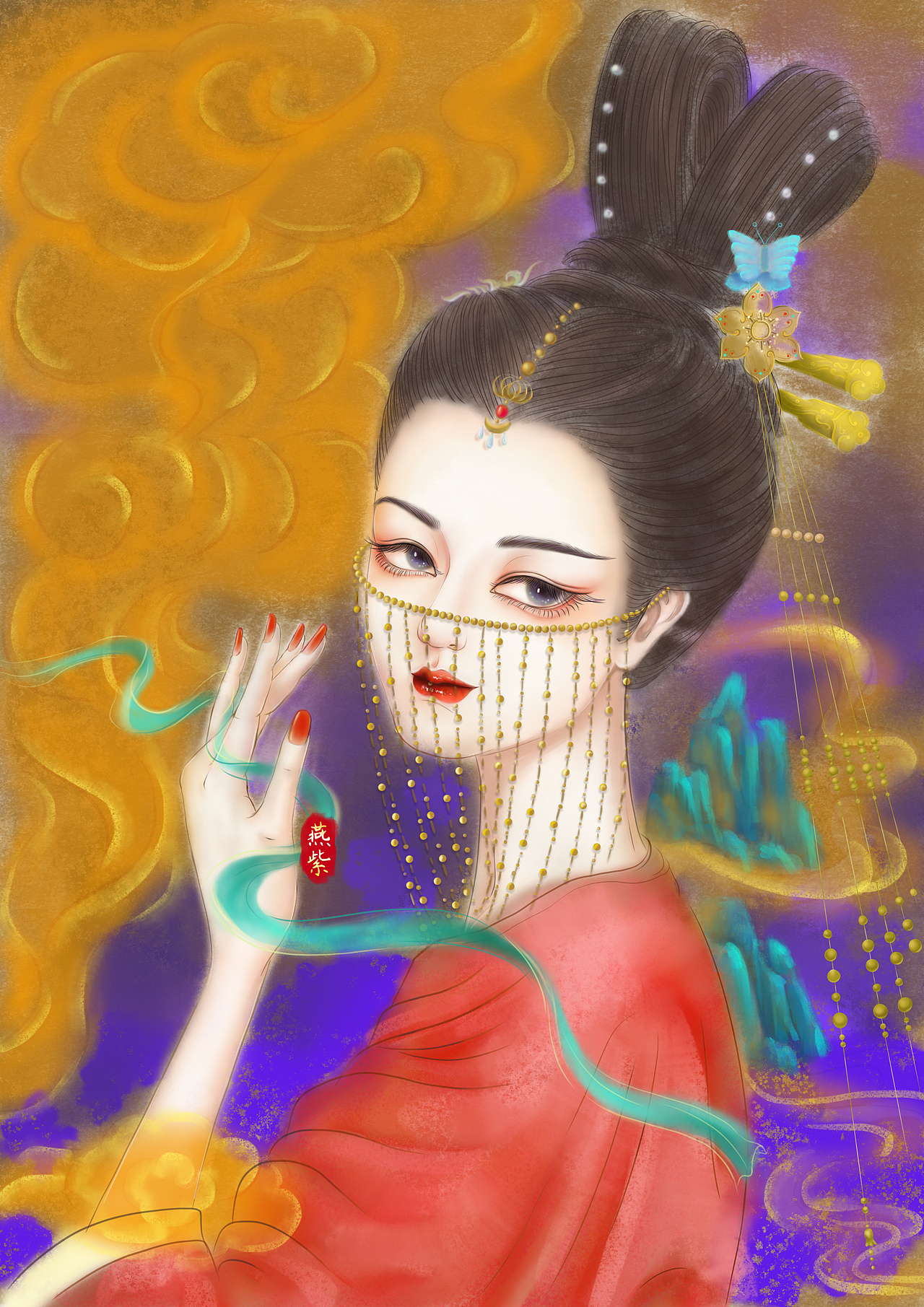 古风美人图鉴（图ZMjk1MDAwMDA4） - 艺术插画 - 站酷设计师411398473燕原创素材 - 站酷ZCOOL