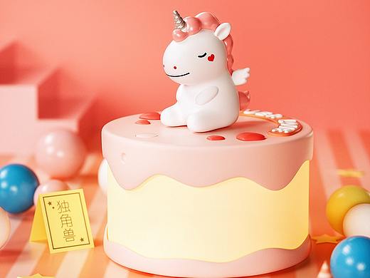 C4D夜灯 | 动物蛋糕 | 上线发图