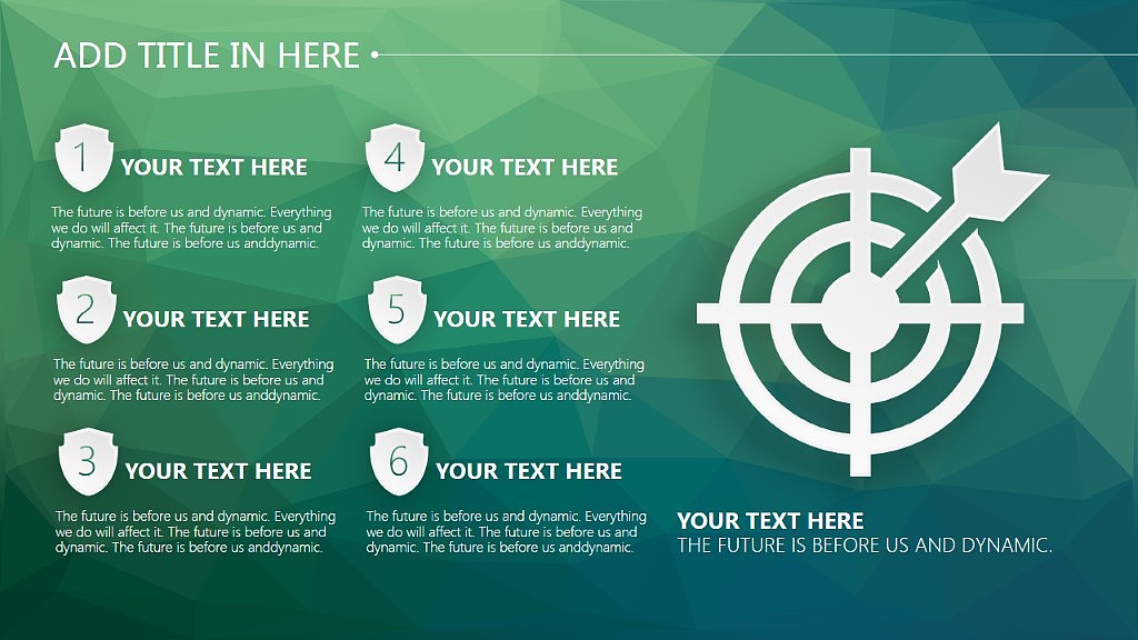 宅寂系列:动态微立体LOW POLY低面多边形PPT模板