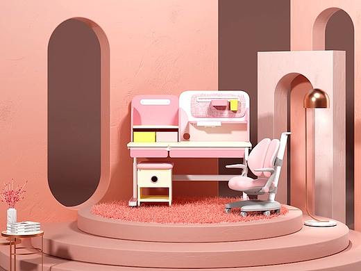 爱果乐学习桌魔方Art款电商主图视频