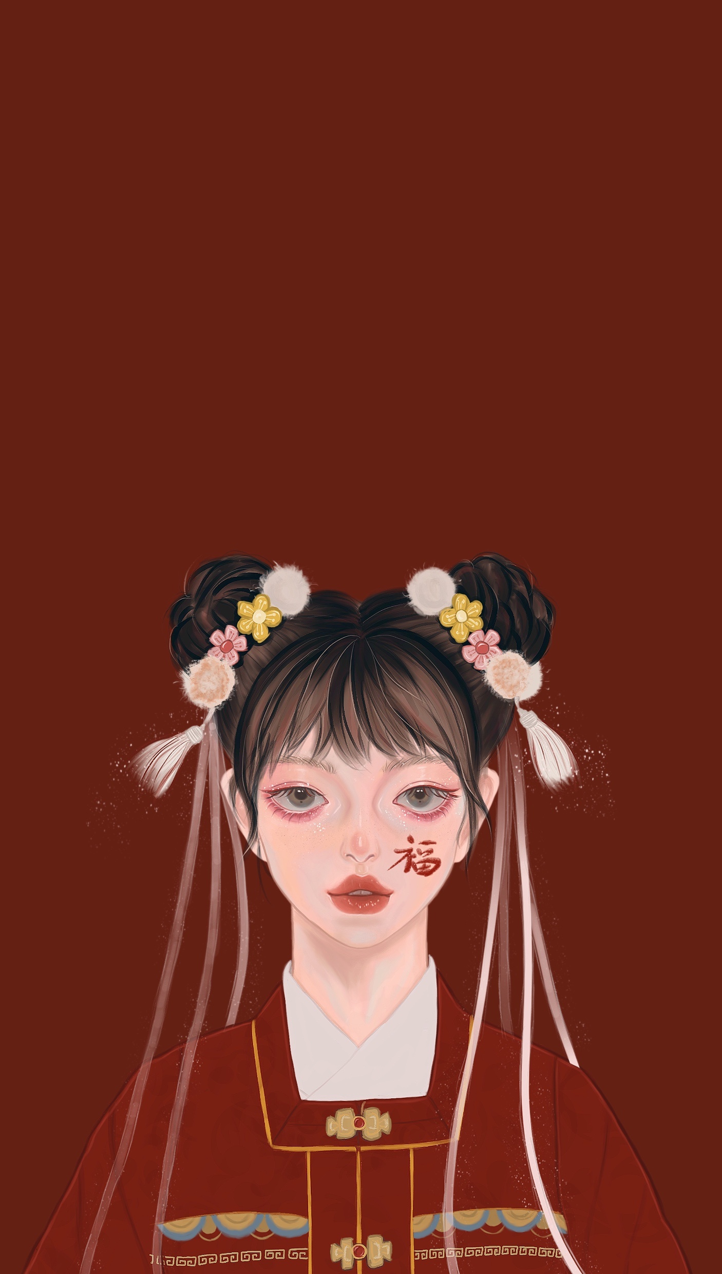 板绘插画×新春壁纸
