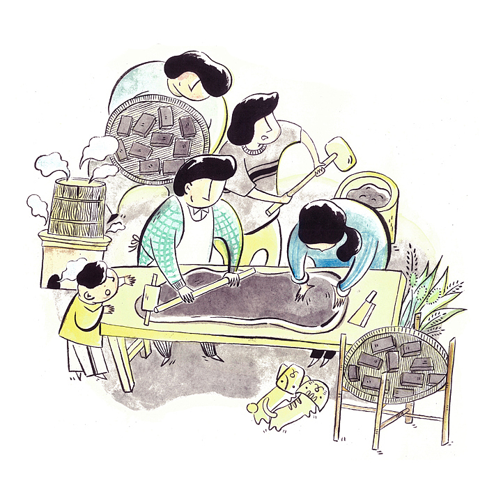 来自家乡的小确幸（图ZNzA4OTMzNzI=） - 商业插画 - 站酷设计师邵小花卷原创素材 - 站酷ZCOOL