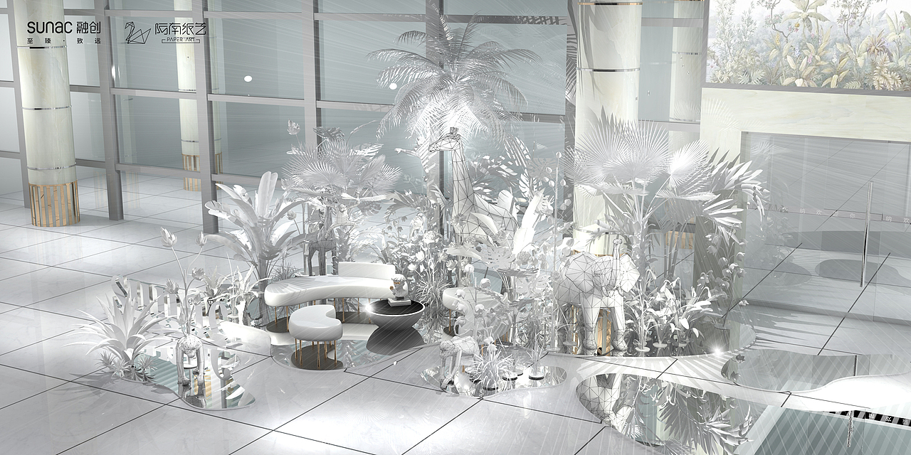 融创西双版纳 / 纸艺丛林（图ZMjE1NjY4MDQw） - 展陈设计 - 站酷设计师A阿南纸艺原创素材 - 站酷ZCOOL