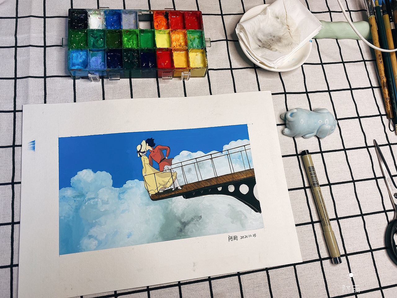 【每周一画】不透明水彩