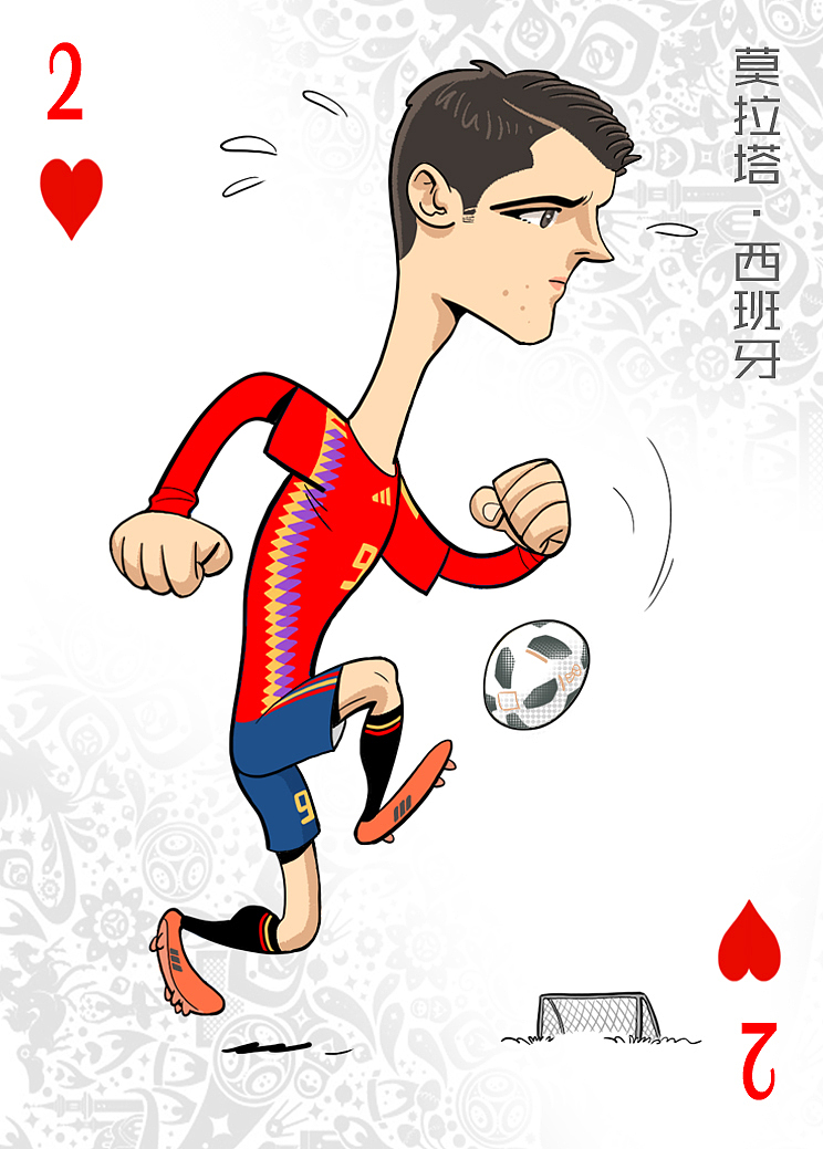 世界杯杯球星漫画扑克设计（图ZMTE5Mjg0MDY0） - 商业插画 - 站酷设计师尚亚努扎伊原创素材 - 站酷ZCOOL