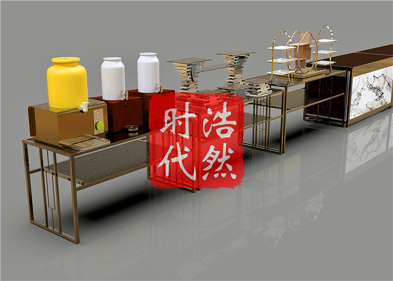 餐厅取餐台电路图施工图 早餐台