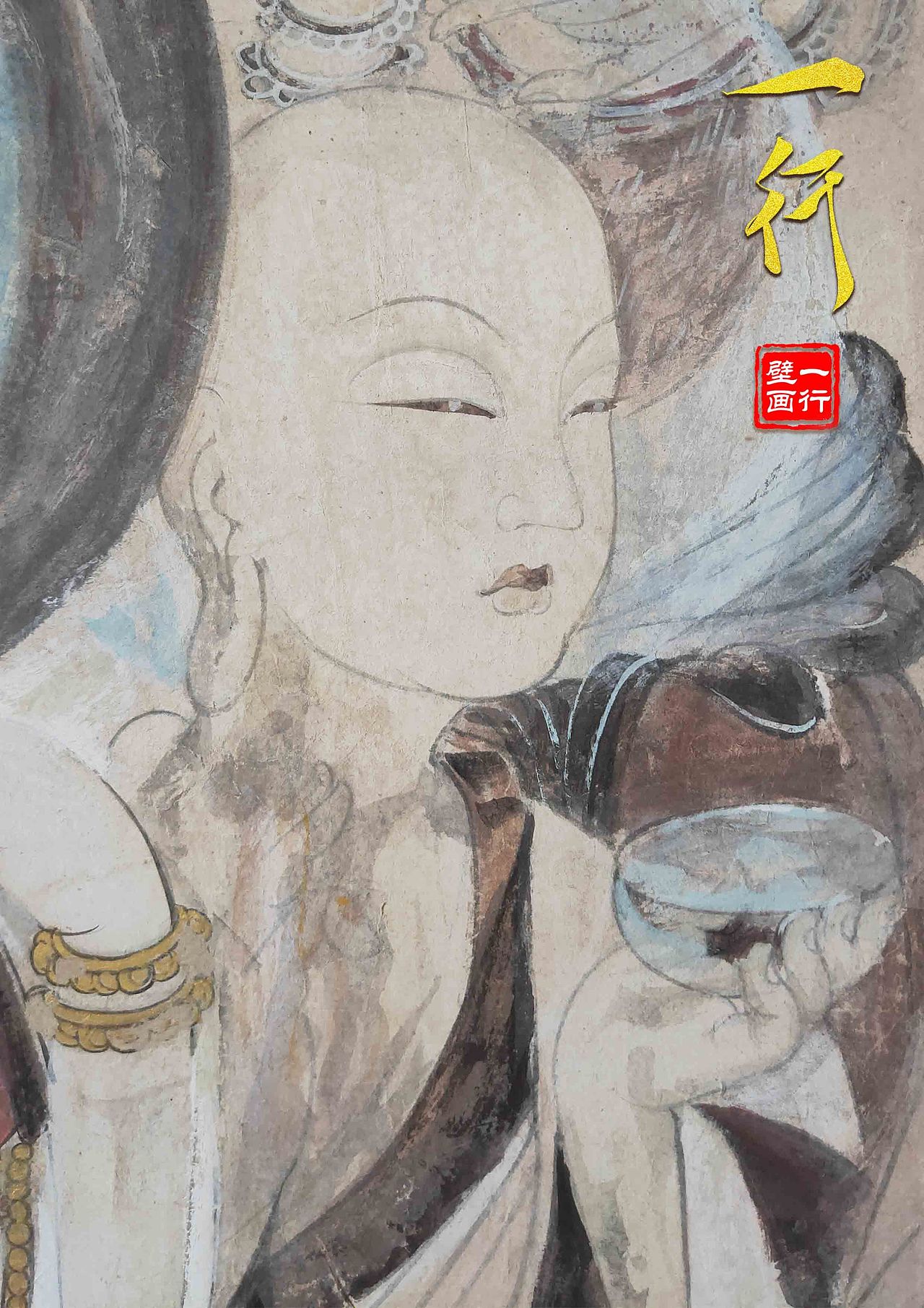 敦煌壁画美人菩萨（图ZMjc2NzgyMDky） - 绘画 - 站酷设计师千弗小梁原创素材 - 站酷ZCOOL