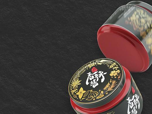 香辣酱调味料罐装包装设计