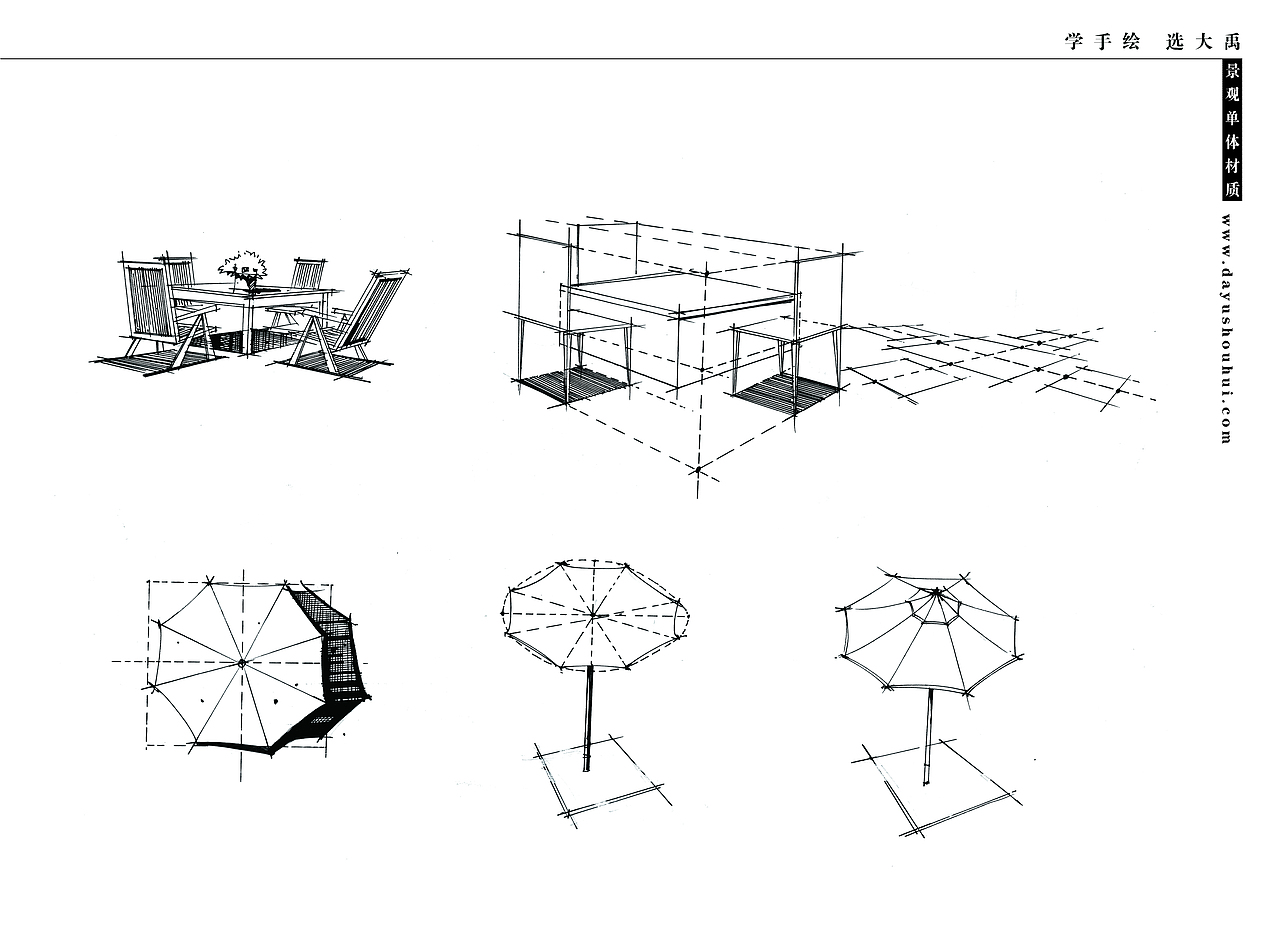 大禹手绘--景观手绘临摹（合辑1）（图ZMjEzOTczMjgw） - 景观设计 - 站酷设计师大禹手绘原创素材 - 站酷ZCOOL