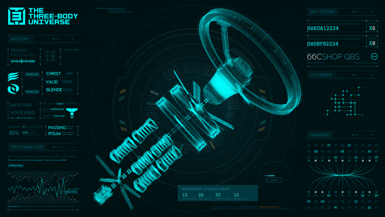 #三体创意合伙人#三体科幻场景&三体FUI设计（图ZMjc1NzE4NjQ4） - IP形象 - 站酷设计师浮生_若茶原创素材 - 站酷ZCOOL