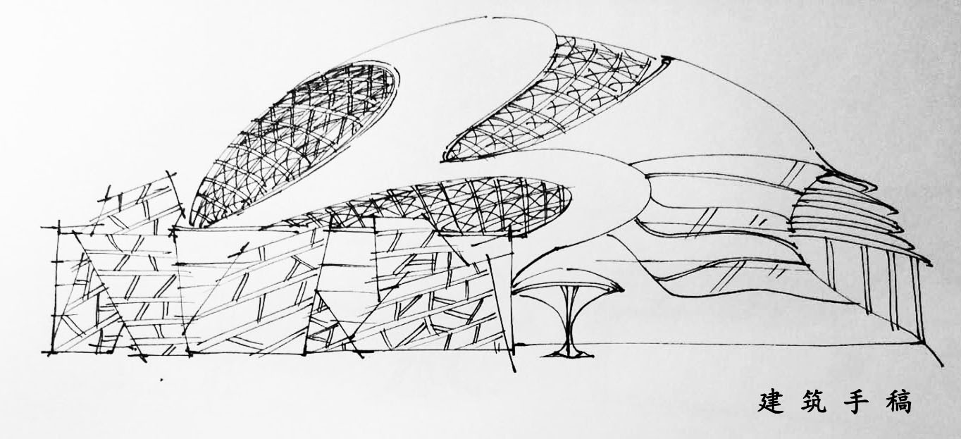 莫比乌斯——未来科技空间手绘设计快题