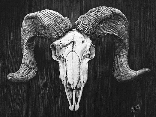 李子哥刮画作品《示》