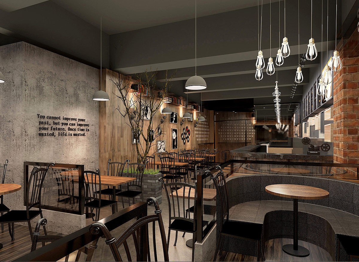 1989餐厅店面装潢装饰设计