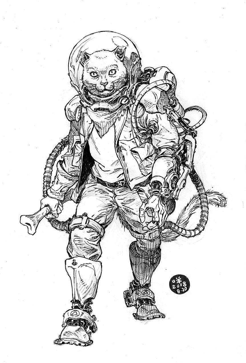 太空猫咪（图ZMTcyNzg1Mjg0） - 创作习作 - 站酷设计师杨咩原创素材 - 站酷ZCOOL