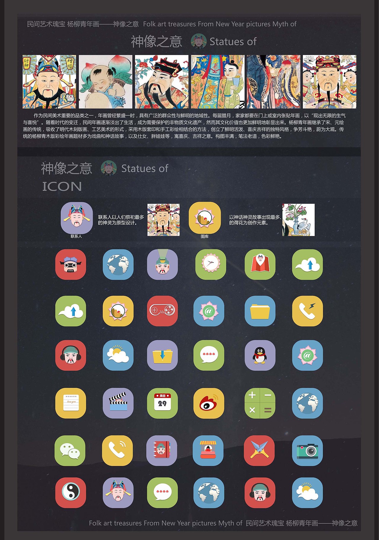 年画艺术--手机主题UI 设计