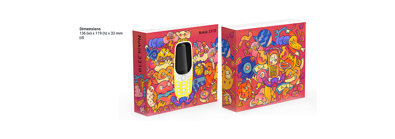 Nokia3310－单手插口袋，双手握手机~（图ZODIxMTU0NDg=） - 包装 - 站酷设计师lyd李一丹原创素材 - 站酷ZCOOL