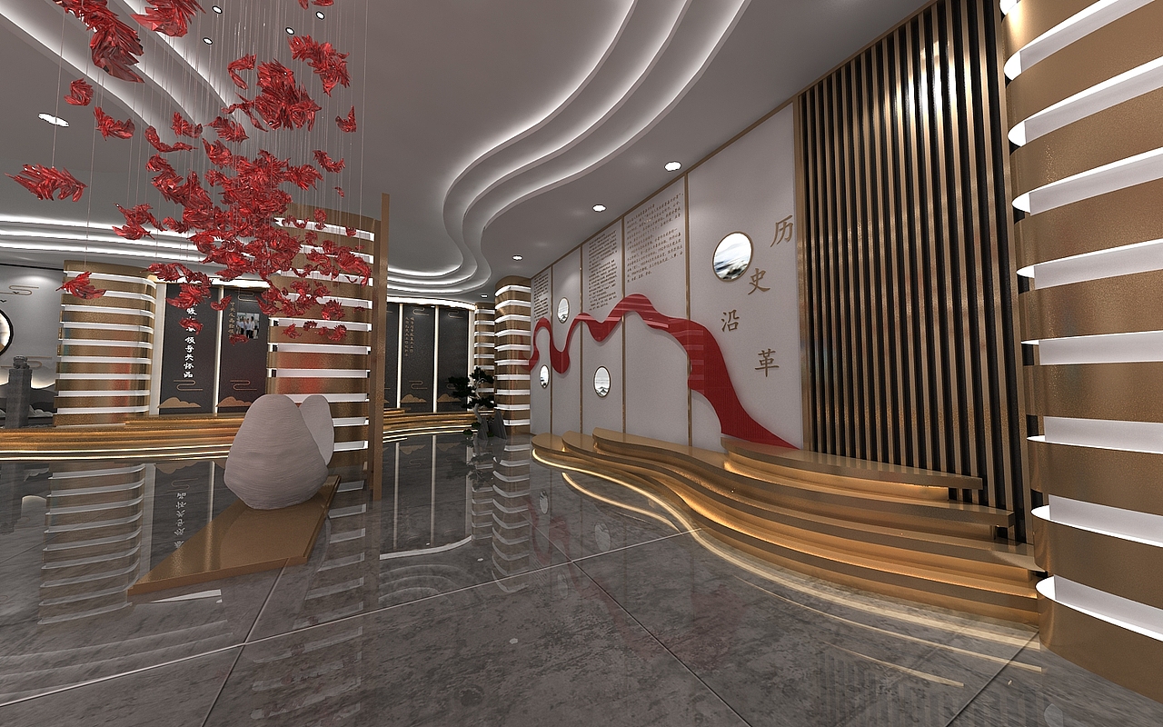 历史沿革展厅（图ZMjQ5MzQwNTA4） - 其他三维 - 站酷设计师艺空原创素材 - 站酷ZCOOL