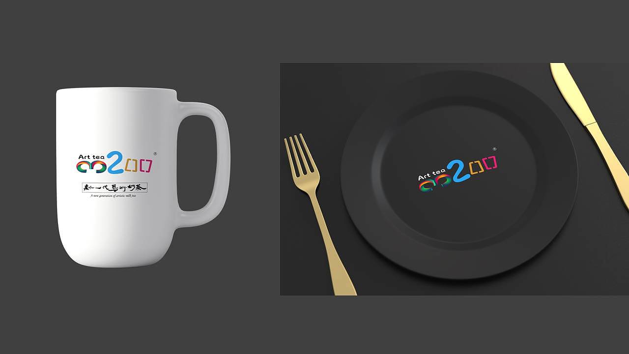 3200艺术茶饮店定位及整体风格设计