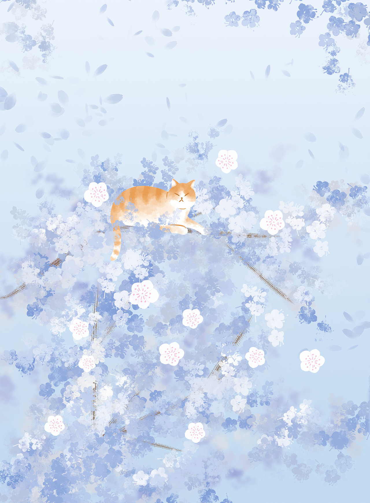 樱花猫（图ZMjQxNzM3MjMy） - 创作习作 - 站酷设计师一颗傻豆子呀原创素材 - 站酷ZCOOL