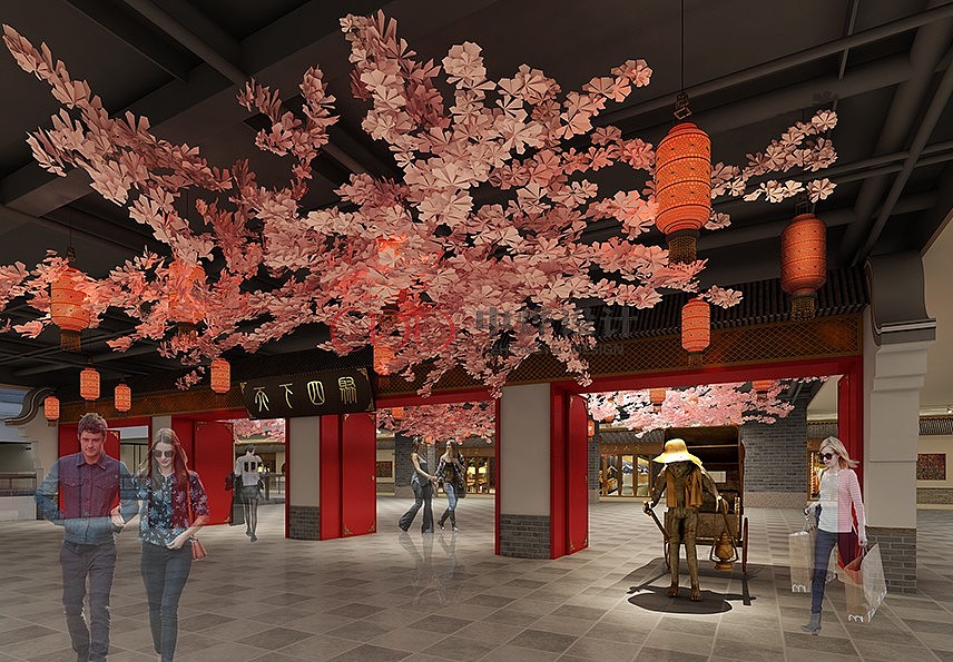 【中烨设计】广东佛山·天河城效果图(内部商场图)