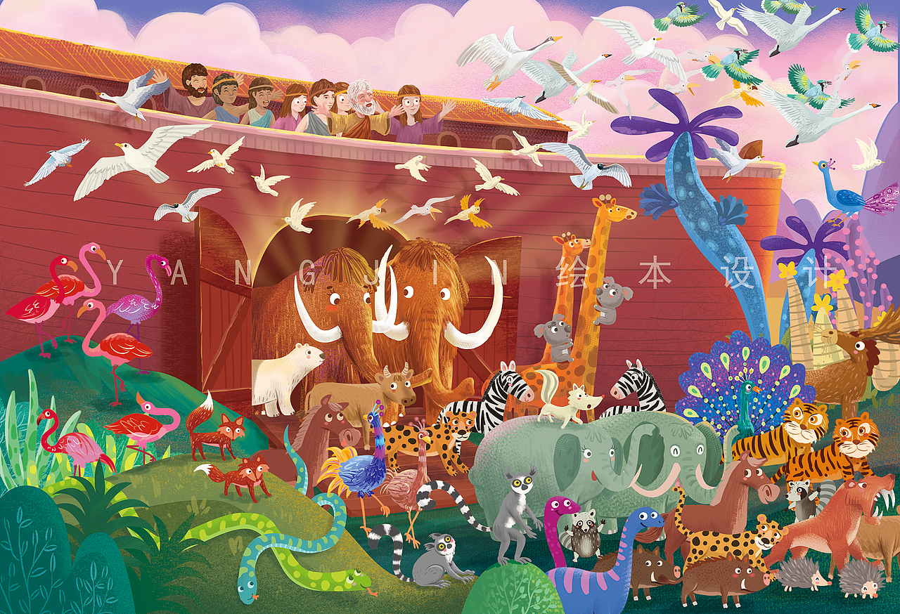 诺亚方舟的插画苏州/插画师/3年前/1851浏览爱斯基摩人的鳕鱼