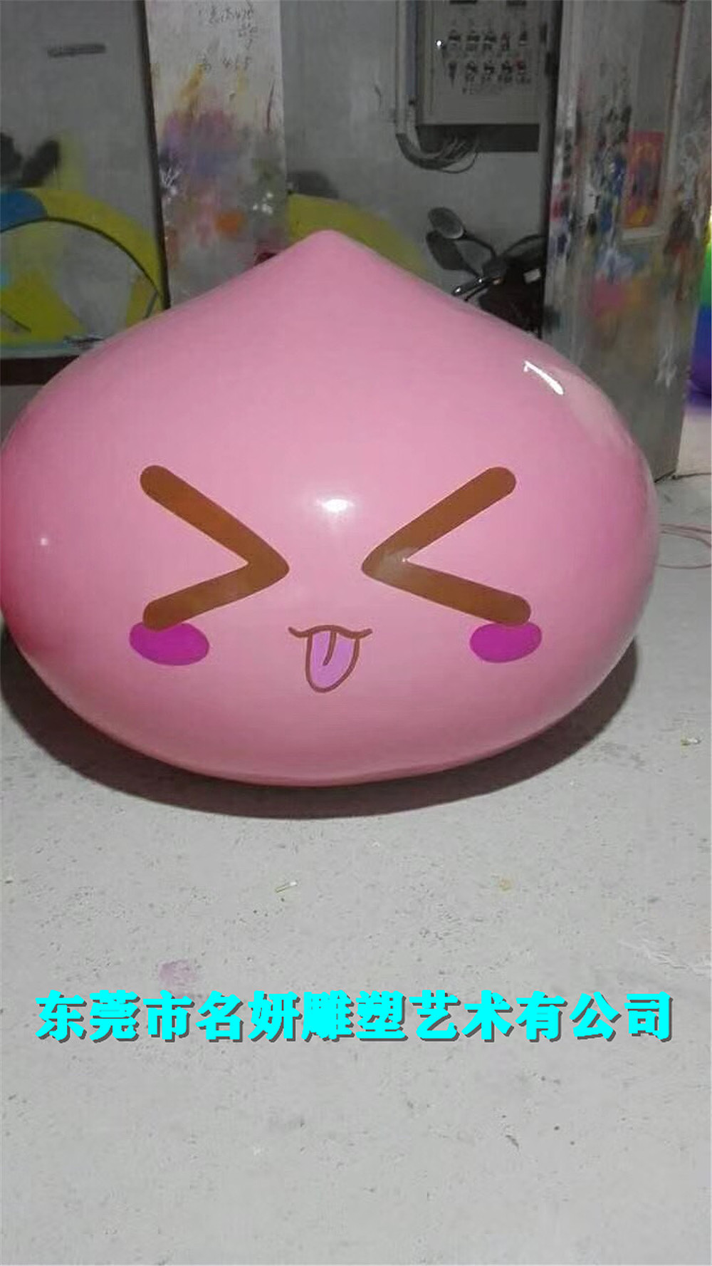 天津狗不理形象IP吉祥物玻璃钢包子卡通雕塑早点美食