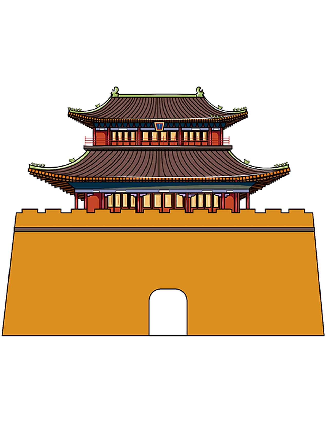 正定建筑（图ZMjE2Nzc5MjA4） - 创作习作 - 站酷设计师中国teenager原创素材 - 站酷ZCOOL