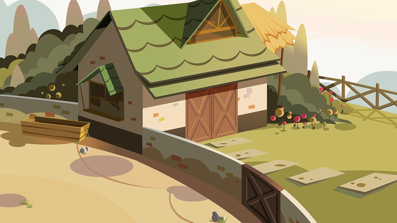 一组矢量动画场景