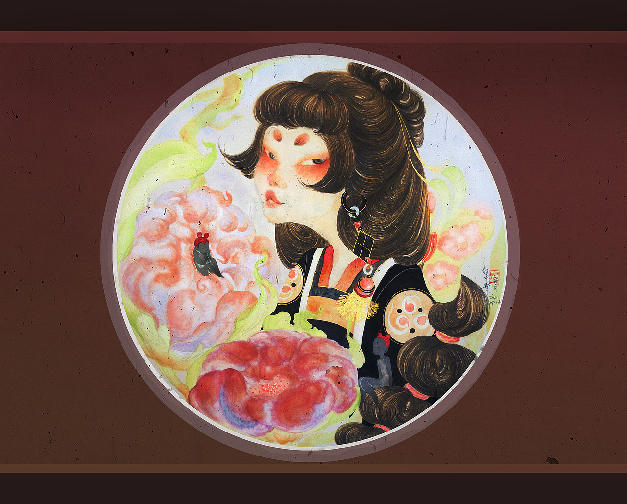 《如幻星.岁三百山蛟童女.祭月娥》白中南颜彩—人川集