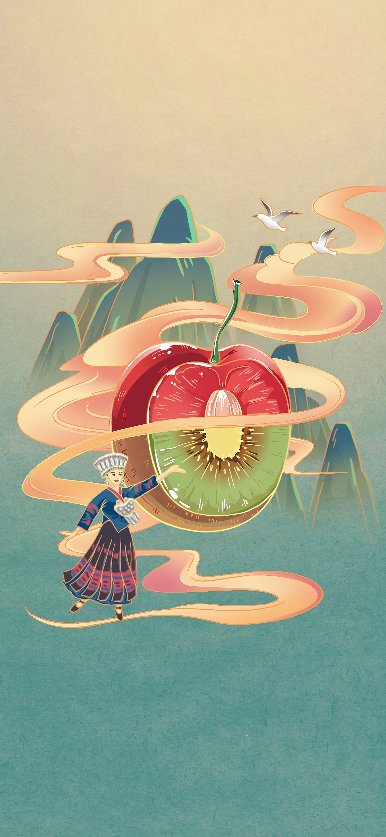 大连与六盘水公益手绘画面（图ZMjc5ODYyNzQ0） - 海报 - 站酷设计师叁度传媒原创素材 - 站酷ZCOOL