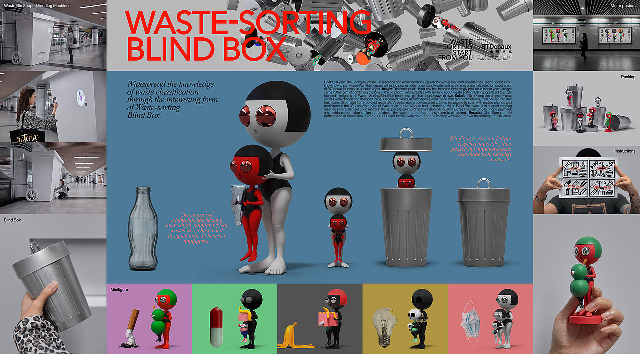 Waste-sorting Blind Box 垃圾盲盒(图ZMjUwMDEzODUy) - 品牌 - 站酷设计师The_Nine原创素材 - 站酷ZCOOL