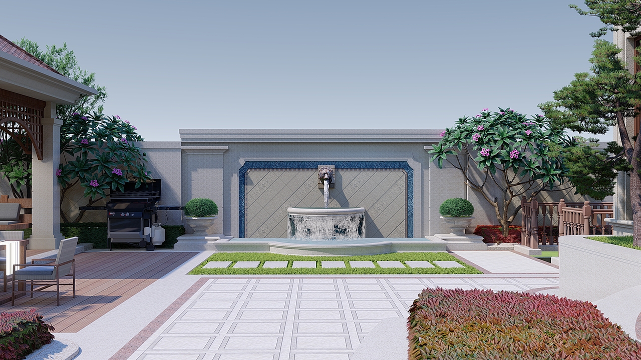 庭院景觀（圖ZMTc1ODA5NDY4） - 景觀設(shè)計(jì) - 站酷設(shè)計(jì)師Garden_Liu原創(chuàng)素材 - 站酷ZCOOL