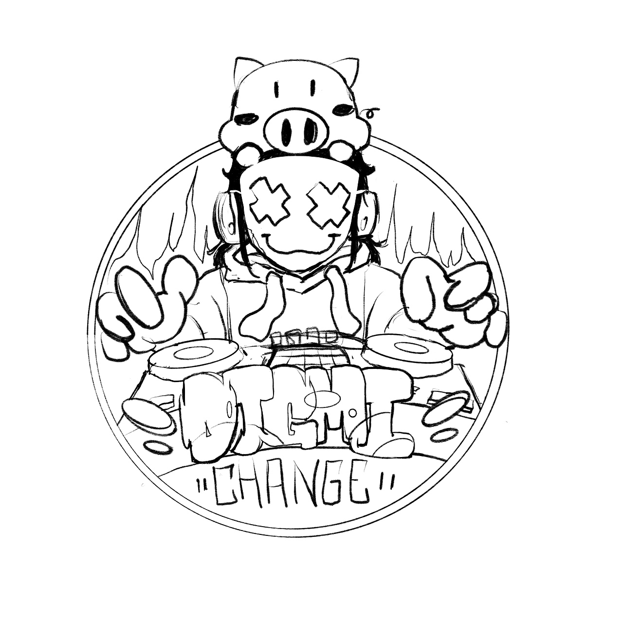 涂鸦logo|插画|新锐潮流插画| 士哆perry_原创作品-站酷(zcool)