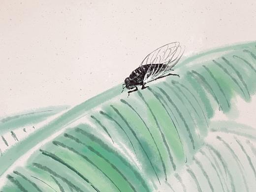 《人间好时节》写意水墨插画