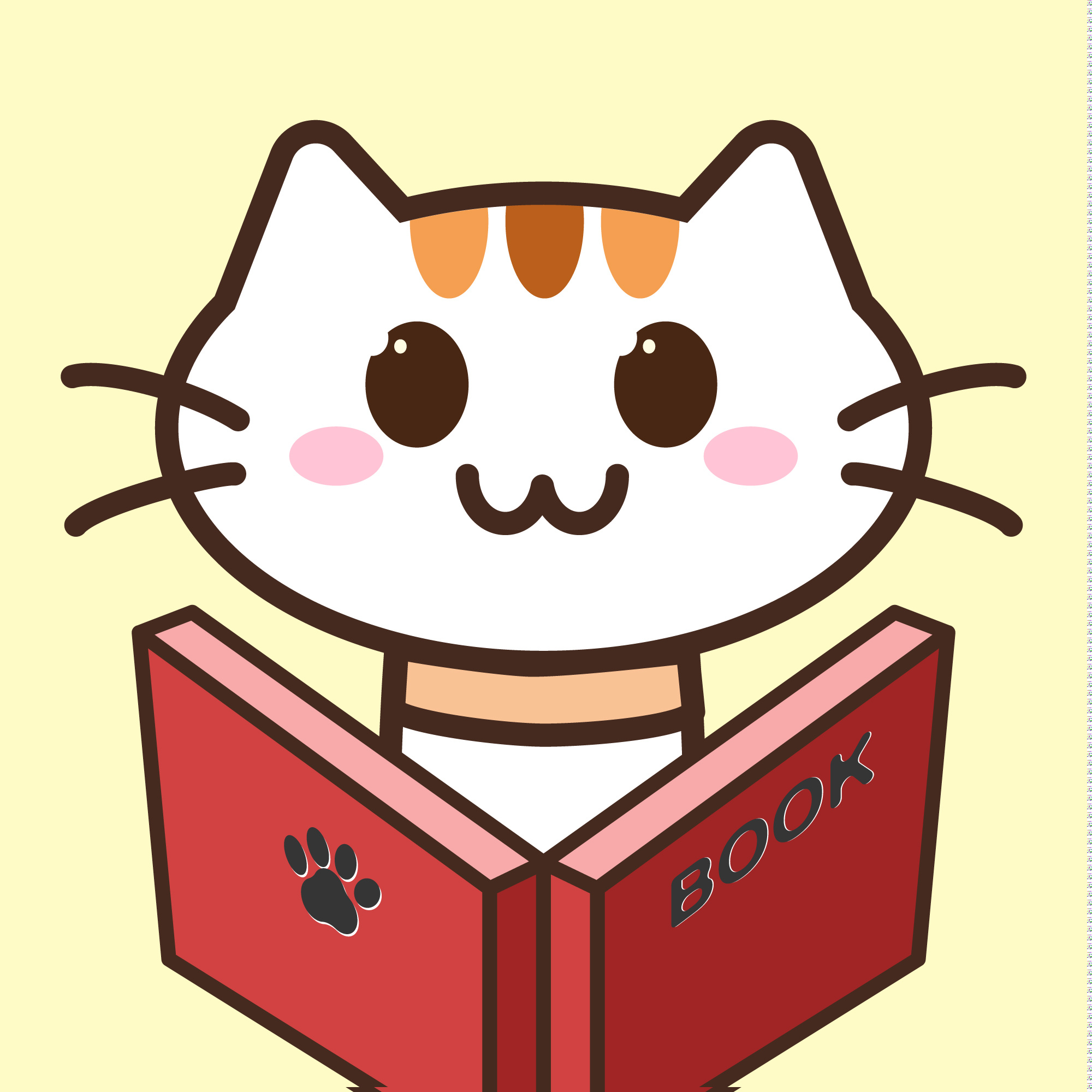 灰色萌宠猫咪看书照片艺术分享中文电脑桌面 - 模板 - Canva可画