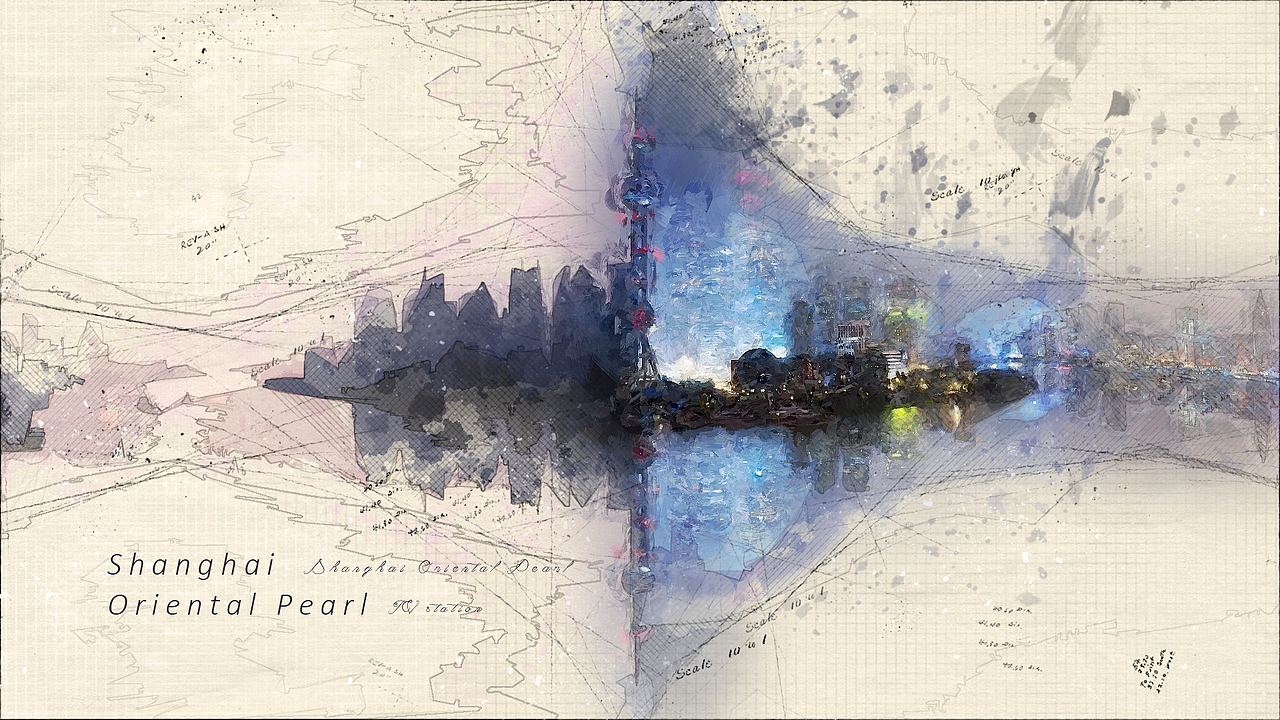 《春申》上海经典插画/照片合成（图ZODY2NDYwNDA=） - 图案 - 站酷设计师WiHKenneth原创素材 - 站酷ZCOOL