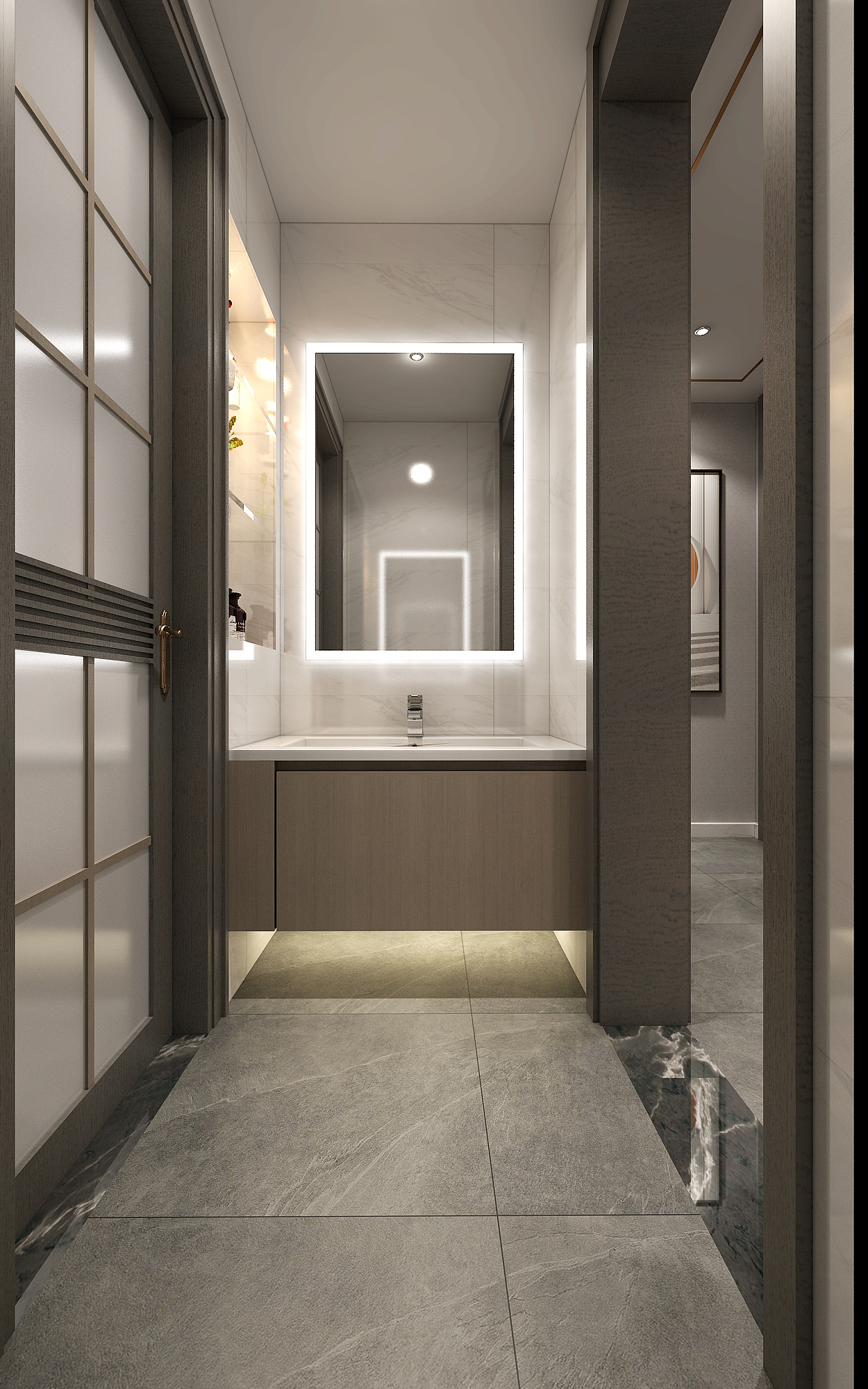 济南万泰装饰公园九里160平轻奢风格案例