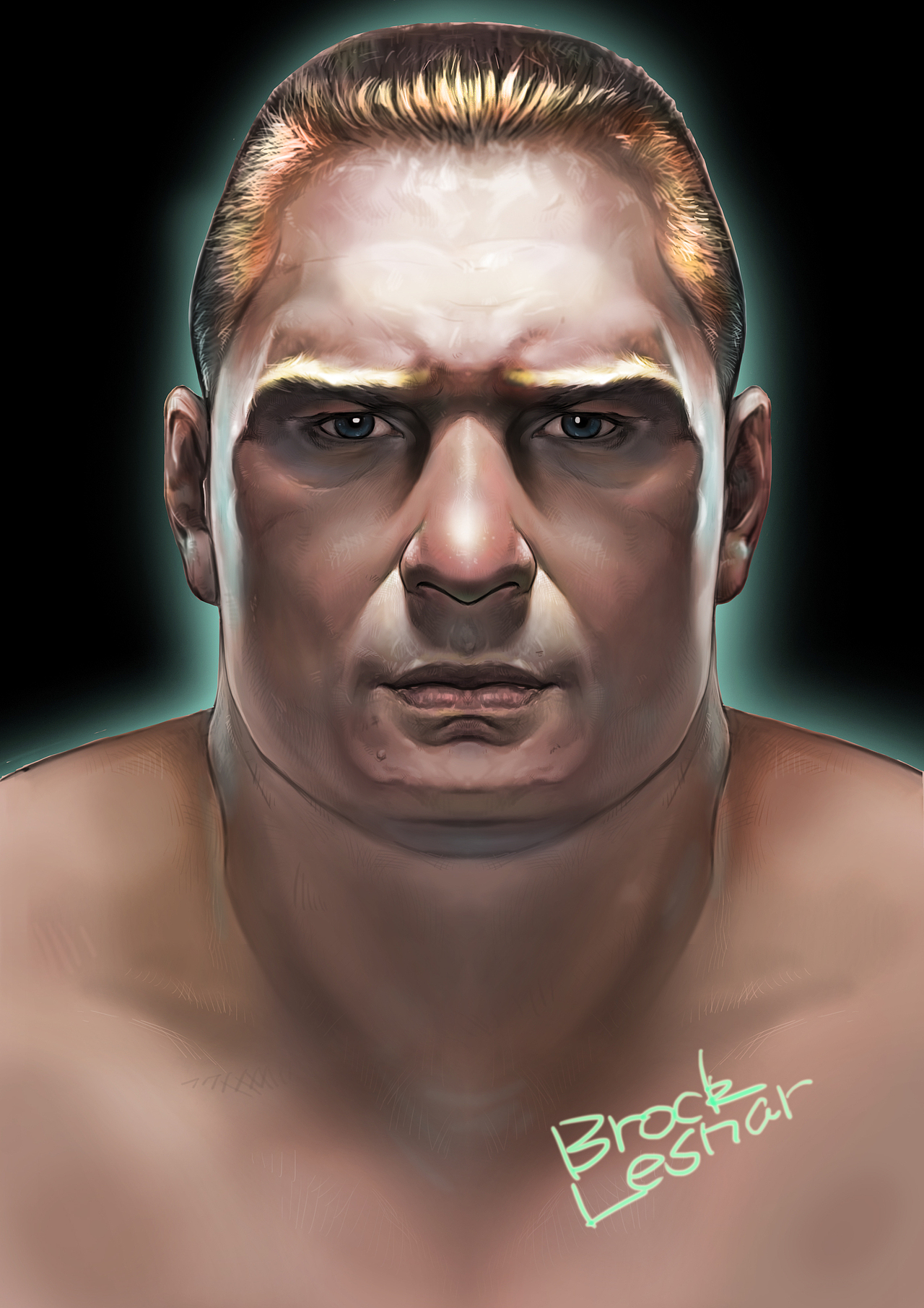 Brock Lesnar（图ZMzE2MzAxMjQ=） - 创作习作 - 站酷设计师淡水手绘原创素材 - 站酷ZCOOL