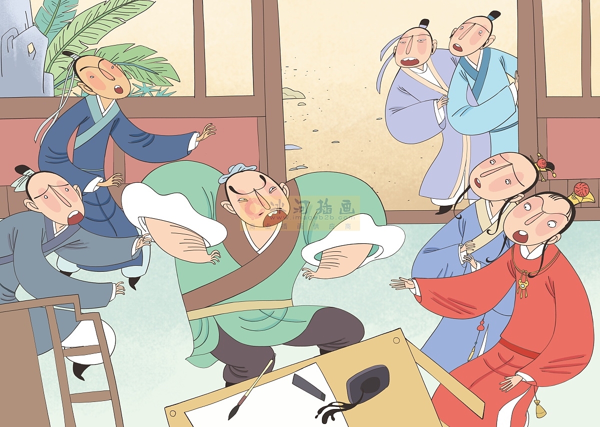 四大名著红楼梦绘本新古风装饰风风格（图ZMjM4ODEyMzg4） - 绘本 - 站酷设计师汉图文化公司原创素材 - 站酷ZCOOL