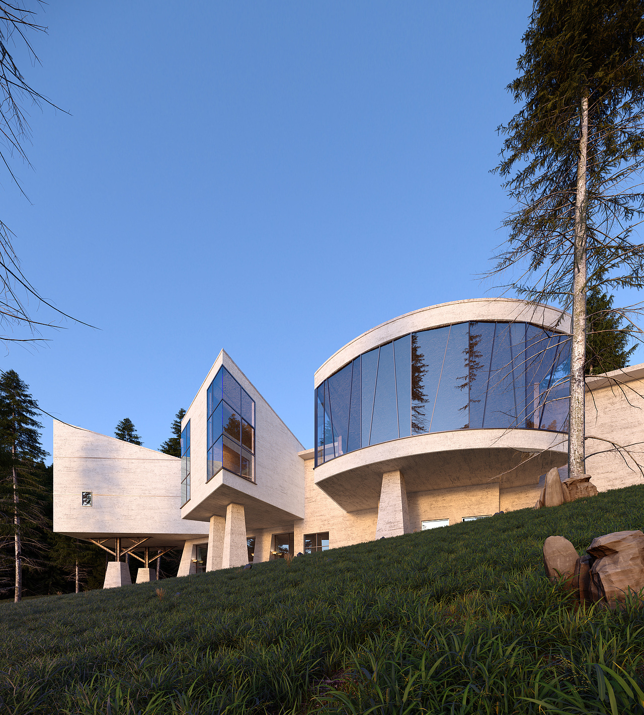 室外效果图|三维|场景|通美视觉_原创作品-站酷zcool