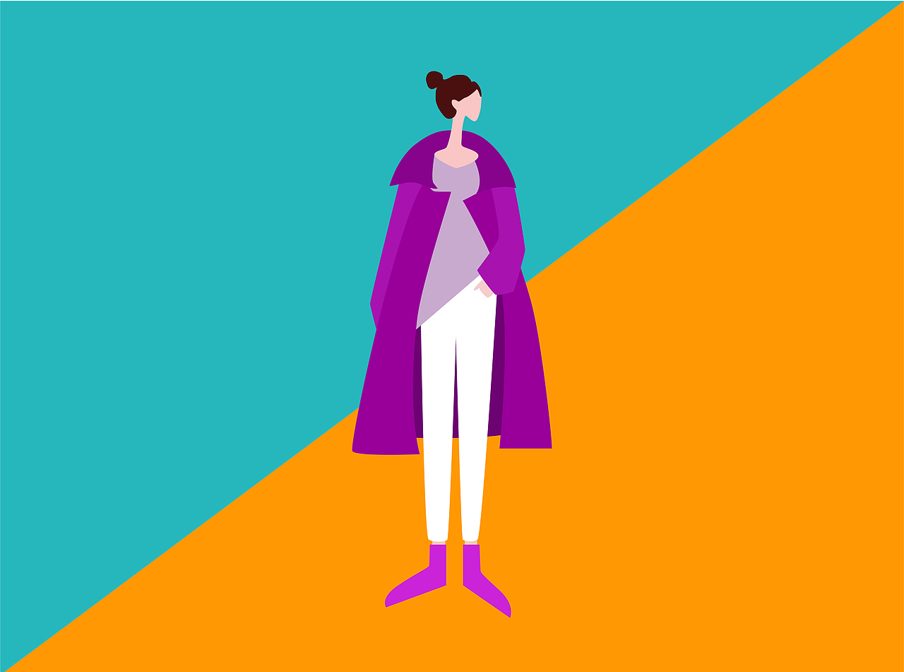 扁平化人物临摹